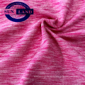La Chine a tricoté la mèche d&#39;usine à séchage rapide 88 polyester 12 sports de spandex tricoté en jersey simple